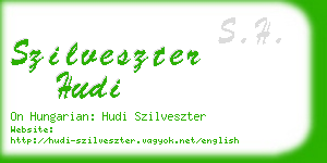 szilveszter hudi business card